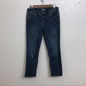 Tommy Hilfiger Cropped Slightly Distressed Jeans
